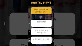 Miniature : Faut-il sacrifier pour réussir ? #test de votre #personnalité en #sport ! #quizz #motivation