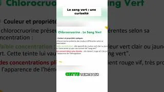 Miniature : Sang Vert   Le Secret de la Chlorocruorine Révélé
