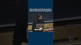 Miniature : Steve Jobs Took 18 Seconds To Answer This Powerful Question