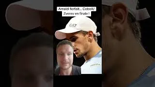 Miniature : 😓Matteo Arnaldi est forfait pour sa demi-finale contre Flavio Cobolli ! #zverev #arnaldi #cobolli