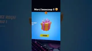 Miniature : Incroyable le cadeau 🤯🎁 #viralvideo #fortnite ￼