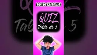 Miniature : QUIZ TABLE X 5 💥 #maths #multiplicationtrick #multiplicationtricks #learningmaths #quiz #knowledge