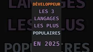 Miniature : Les 3 langages à apprendre en 2025 pour débuter !