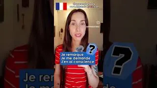 Miniature : Je remarque / Je me demande / J'en ai conscience #apprendsetparle #learnfrench #frenchgrammar