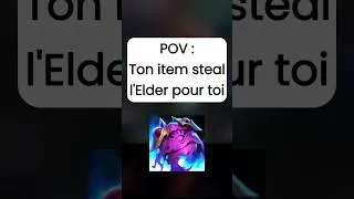 Miniature : Quand tu steal l'Elder avec ton item #Arcane #leagueoflegends #lol #shorts #shortsvideo #750XV