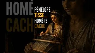 Miniature : Pénélope tisse, Homère cache