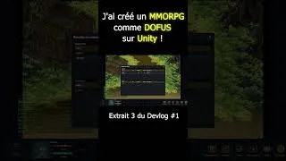 Miniature : Créer un MMORPG Dofus-Like sur Unity ! (Devlog #1) Extrait 3 #devlog #mmorpg #dofus
