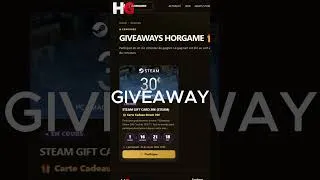 Miniature : 🎁 Gagner 30 € Steam sur horgame.fr dêpechez -vous !