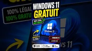Miniature : Passe de W10 à W11 GRATUITEMENT ! #windows11 #windows10 #windows #pcportable #gamer