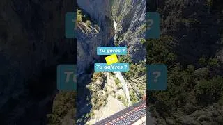Miniature : ce n'est pas parce nous pratiquons la montagne, qu'il n'y a pas d'effet face au vertige #viaferrata