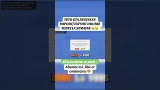 Miniature : TUTO GTA BUSINESS IMPORT EXPORT DOUBLÉ TOUTE LA SEMAINE 🤑🤑