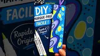 Miniature : Aesthetic bookmark easy - Marque pages original facile #bookmark #diybookmark #aestheticart