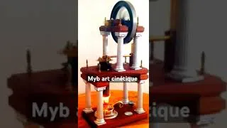 Miniature : Myb art cinétique " moteur à air chaud" stirling ! #art #music #automates #sculpture #moteur