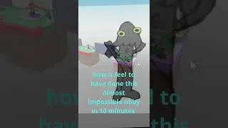 Miniature : how it feel to have done this almost impossible obby in 10 minutes# #roblox  #humour #gaming #viral