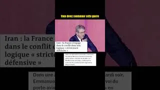 Miniature : Guerre en Iran : Mélenchon exige une condamnation claire ?