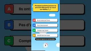 Miniature : Pourquoi certains ne peuvent pas parler sur Roblox 🎤 #Roblox #Quiz