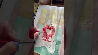 Miniature : work in progress #watercolor #tarot #illustration