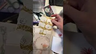 Miniature : Cartes sur des fonds réalisés avec une Gel press en direct