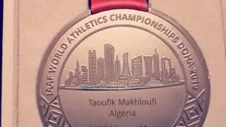 Miniature : La Médaille de Taoufik MAKHLOUFI - 1500m ✦ IAAF WORLD CHAMPIONSHIP ✦ Doha 2019, QATAR