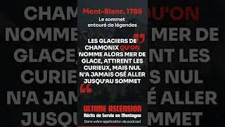 Miniature : Mont-Blanc, 1786 : le sommet entouré de légendes