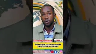 Miniature : Pierre Ngolo reçoit la nouvelle ambassadrice du Maroc