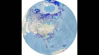 Miniature : Swot data animation over lands over one cycle, tilted to show Northern hemisphere