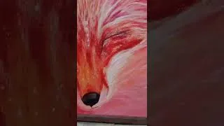 Miniature : Acrylique sur toile - L'esprit du renard - AvnesZ