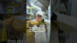 Miniature : Pourquoi ce paquet de chips est à moitié vide ? 🥔 #shorts