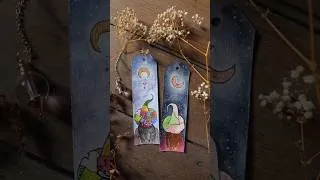 Miniature : two bookmarks in the new collection! #witch #painting #bookmark