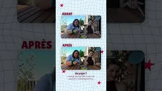 Miniature : Petit avant/après de ma prochaine vidéo YouTube qui sort lundi à 19H 🫪