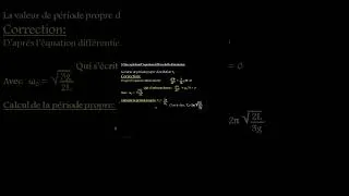 Miniature : Calcul de la période propre du mouvement d'un pendule pesant. #ayrizouphychim #physiquechimie