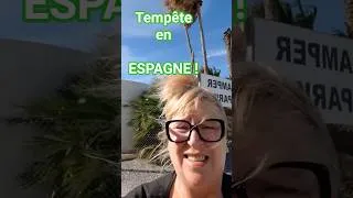 Miniature : Tempête en Espagne. #campingcar #vanlifevoyages #espagne