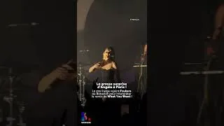 Miniature : ANGÈLE rejoint FCUKERS au Bataclan pour leur remix de « What You Want » 🍎 #angele