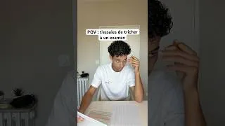 Miniature : Ce genre de personne ne se fait jamais avoir c'est pas possible... #triche #ecole #exam