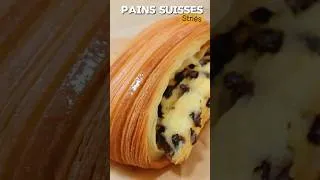 Miniature : PAINS SUISSES STRIÉS #painsuisses #briochessuisses #pepitos #feuilletage #patisserie #shorts
