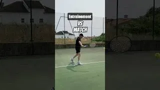 Miniature : Entraînement  vs Match tennis   #tennis #mentalgame