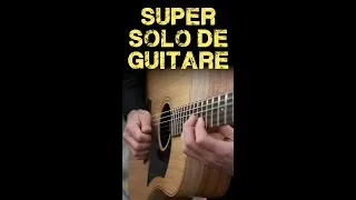 Miniature : Super solo de guitare acoustique facile sur 2 cordes ! #short