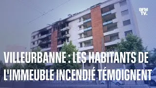 Miniature : "On va te cramer": les habitants de l'immeuble incendié à Villeurbanne témoignent