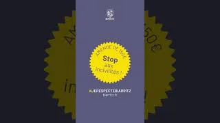 Miniature : Stop aux incivilités - Je respecte Biarritz - Je m'habille en ville