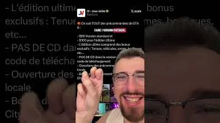 Miniature : PAS DE CD DANS LA BOÎTE de GTA6 ?! #humour #fyp #pourtoiii #gaming #gta6