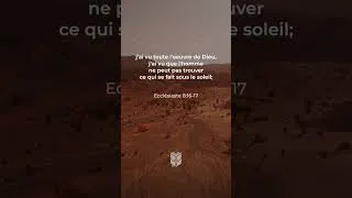 Miniature : Ecclésiaste 8:16-17 Louis Segond #biblevision #labible