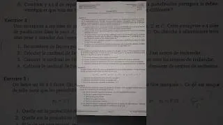 Miniature : exercice de probabilité              #gestion  #s3   #probabilité  #maths #economy #shorts