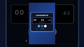 Miniature : Chronomètre⏱️  simple en HTML, CSS et JavaScript