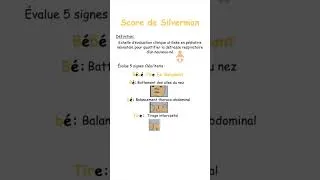 Miniature : #shorts #médecine Le score de Silverman en 30 secondes : retiens-le à vie !