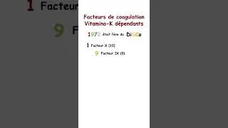 Miniature : #shorts  🎓 Ce moyen mnémotechnique change tout (Coagulation + Vit K)