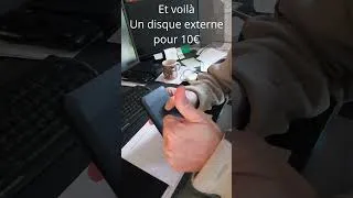 Miniature : Disque externe pour 1€ #shortvideo  #astuce #gadgets #unboxing #smartphone #automobile #recycling