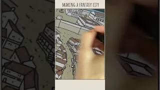 Miniature : Making a Fantasy City  #cozygames #fantasymusic #animation