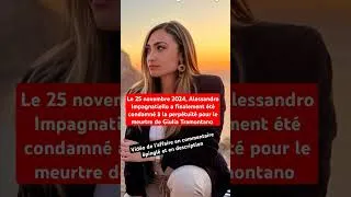 Miniature : GIULIA TRAMONTANO : verdict et sentence du procès