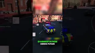 Miniature : Course poursuite qui fini mal ! #shorts  #gaming  #roleplay  #policesimulator