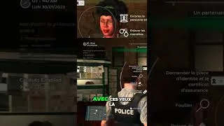 Miniature : Elle me fais du charme ! #shorts  #gaming  #roleplay  #policesimulator